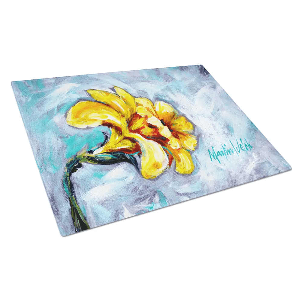 Floral Feast Cutting Board: Slice Into Spring! Floral Feast Cutting Board: Elevate your Kitchen Decor and Food Preparation with our Stunning Floral-themed Glass Cutting Board - Estalios