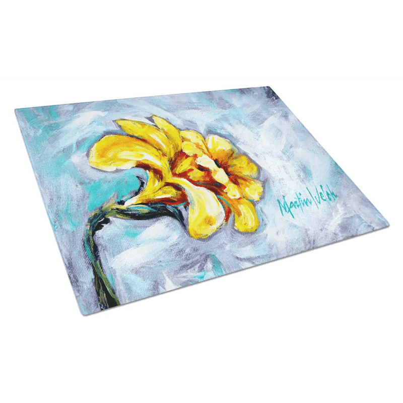 Floral Feast Cutting Board: Slice Into Spring! Floral Feast Cutting Board: Elevate your Kitchen Decor and Food Preparation with our Stunning Floral-themed Glass Cutting Board - Estalios
