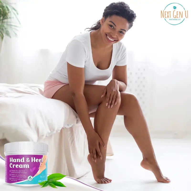 Next Gen U Cracked Hands & Heel Repair Cream - 8.5oz Ultra Moisturizing Formula for Extremely Dry and Sore Skin - Estalios