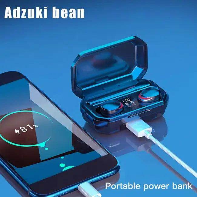 Sleek Chrome Wireless Earbuds with Charging Case Upgrade - Estalios