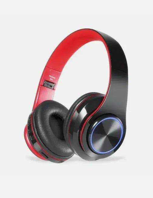 Unleash Bold Beats With Red And Black Headphones - Estalios