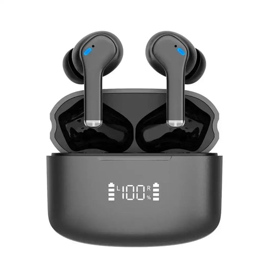 Noise Cancelling Wireless Earbuds + Case - Mobile & Laptop Accessories