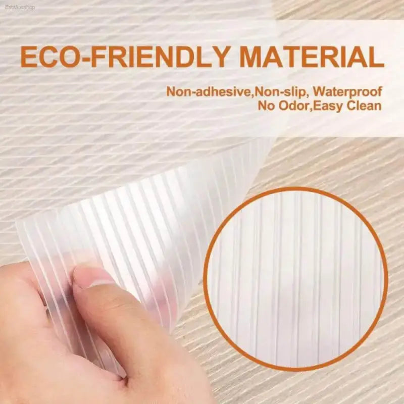 Non-Slip Clear Ribbed Drawer and Shelf Liner 12 Inch - Estalios