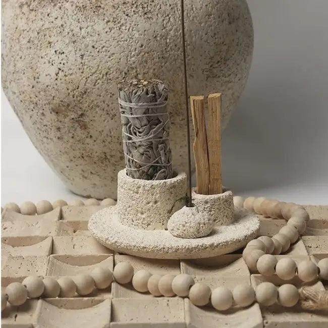 Vibrant Porous Stone Incense Holder for Aromatic Bliss - Estalios