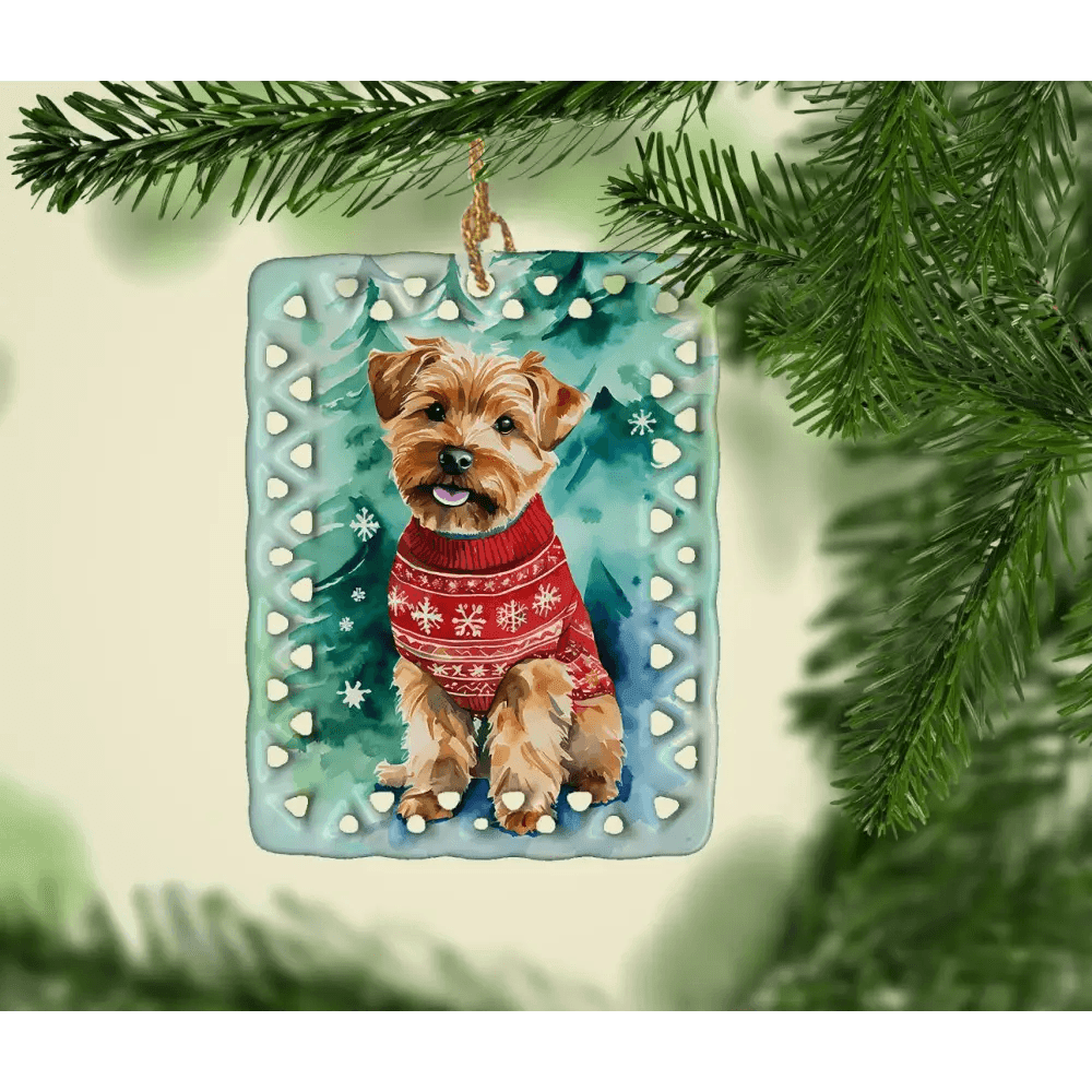 Yorkie Dog Christmas: Deck the Halls with a Custom Dog Ornament! Product Description: Celebrate your Furry Friend this Holiday Season with our Customizable Dog Ornament! - Estalios