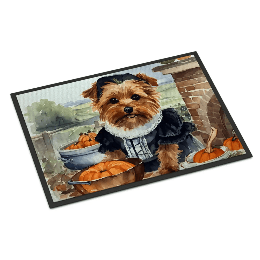Yorkie Pilgrim Doormat: Paw-some Thanksgiving Welcome! Yorkie Pilgrim Doormat: Welcome Guests with Yorkie Charm! Get Ready - Estalios