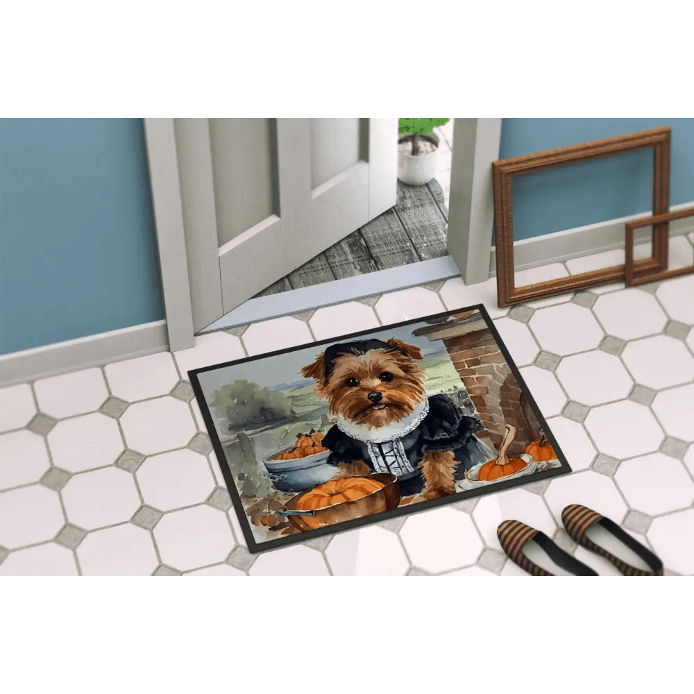 Yorkie Pilgrim Doormat: Paw-some Thanksgiving Welcome! Yorkie Pilgrim Doormat: Welcome Guests with Yorkie Charm! Get Ready - Estalios