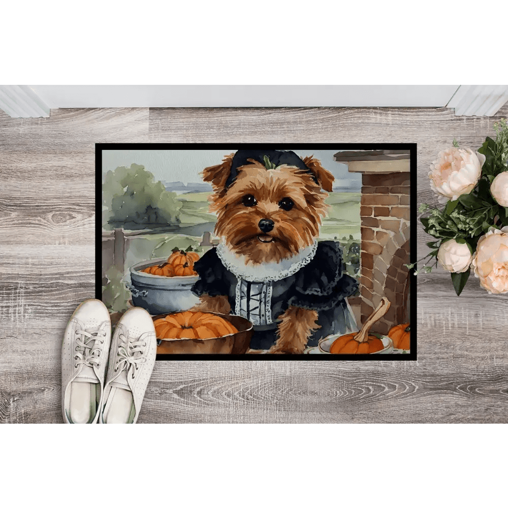 Yorkie Pilgrim Doormat: Paw-some Thanksgiving Welcome! Yorkie Pilgrim Doormat: Welcome Guests with Yorkie Charm! Get Ready - Estalios