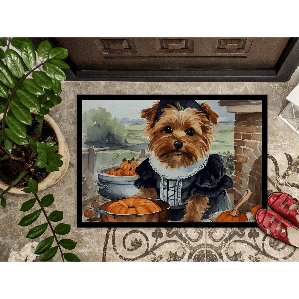 Yorkie Pilgrim Doormat: Paw-some Thanksgiving Welcome! Yorkie Pilgrim Doormat: Welcome Guests with Yorkie Charm! Get Ready - Estalios