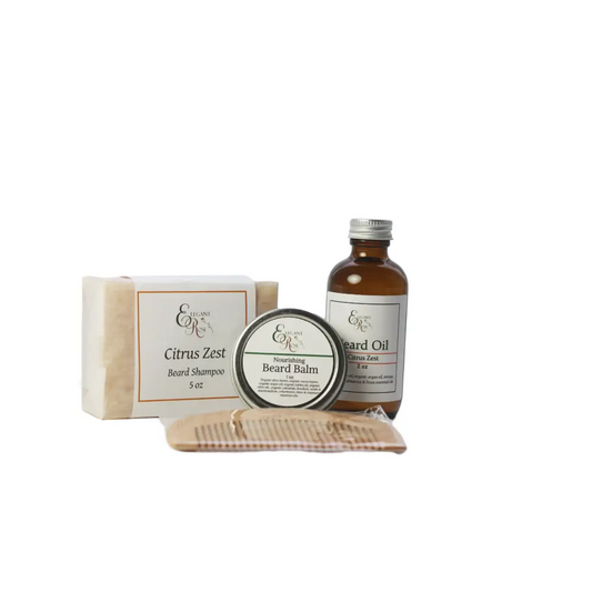 Nourishing Beard Grooming Kit with beard balm for a softer, healthier beard