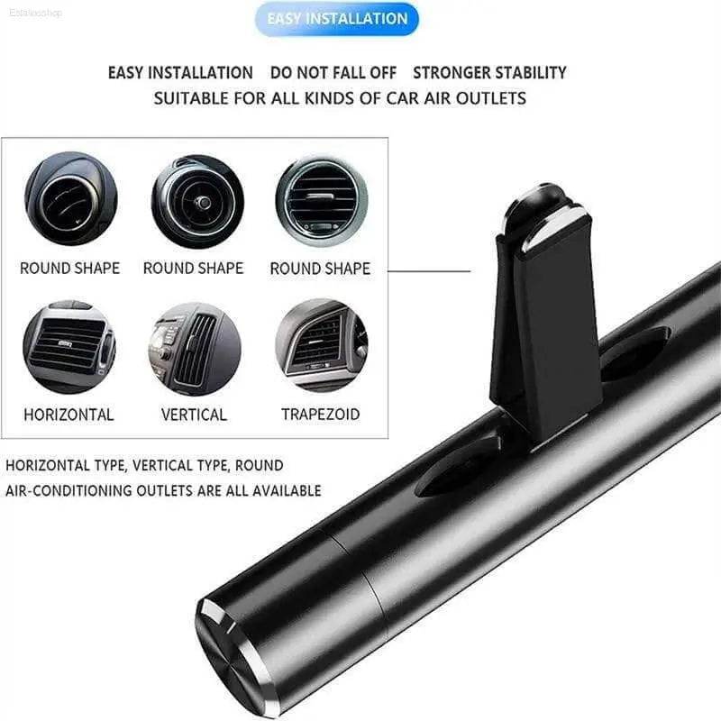 Car air vent phone holder.