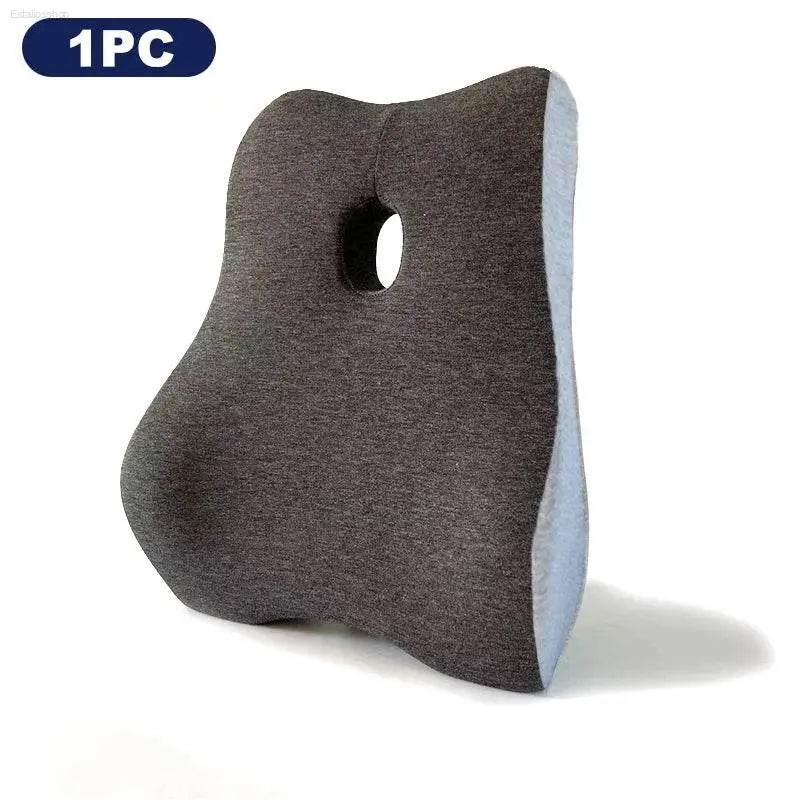 Office Waist Pillow Ergonomic Lumbar Support Memory Cotton - Estalios