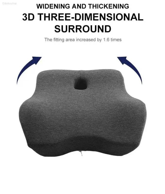 Office Waist Pillow Ergonomic Lumbar Support Memory Cotton - Estalios