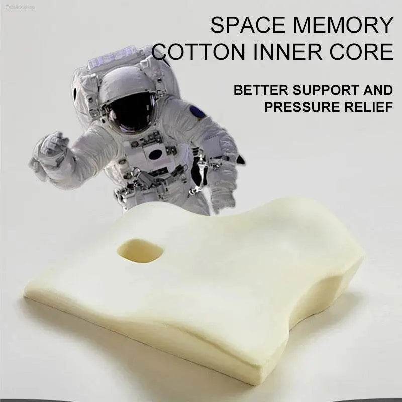 Office Waist Pillow Ergonomic Lumbar Support Memory Cotton - Estalios