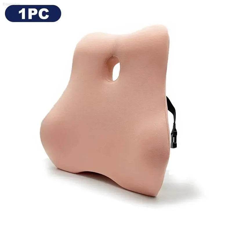 Office Waist Pillow Ergonomic Lumbar Support Memory Cotton - Estalios