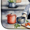 Culinary Canine Dish Drying Mat: Paw-some Drying Mat! Chef Dog Dish Drying Mat: where Culinary Charm Meets Kitchen Cleanliness Introducing the Chef Dog - Estalios