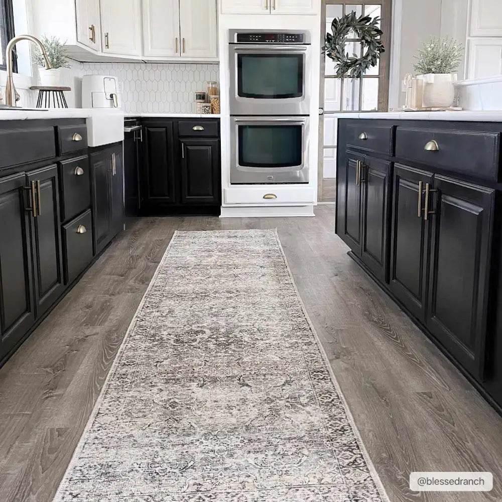 Olive Holi-2304 Washable Area Rug for Easy Cleaning - Estalios