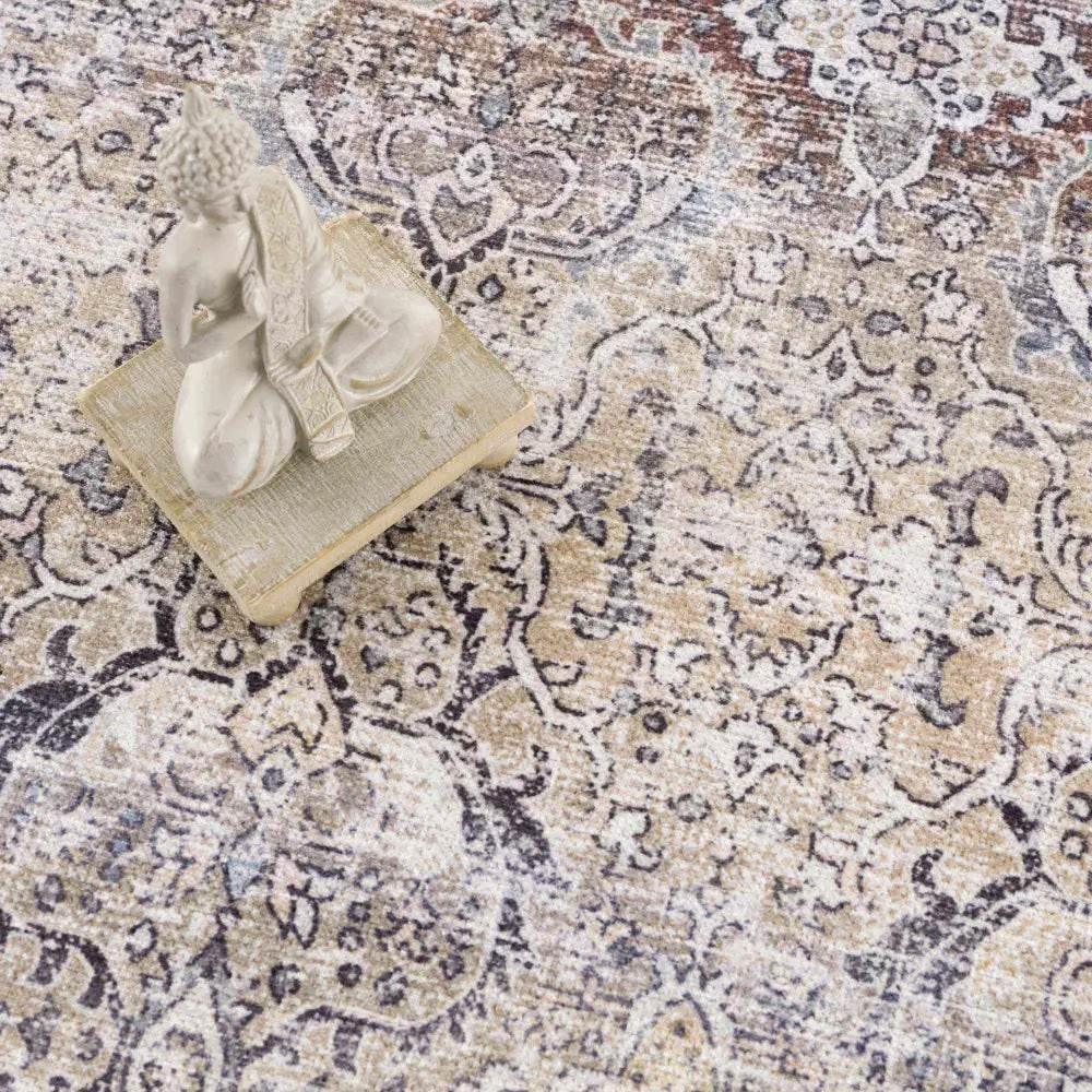 Olive Holi-2304 Washable Area Rug for Easy Cleaning - Estalios