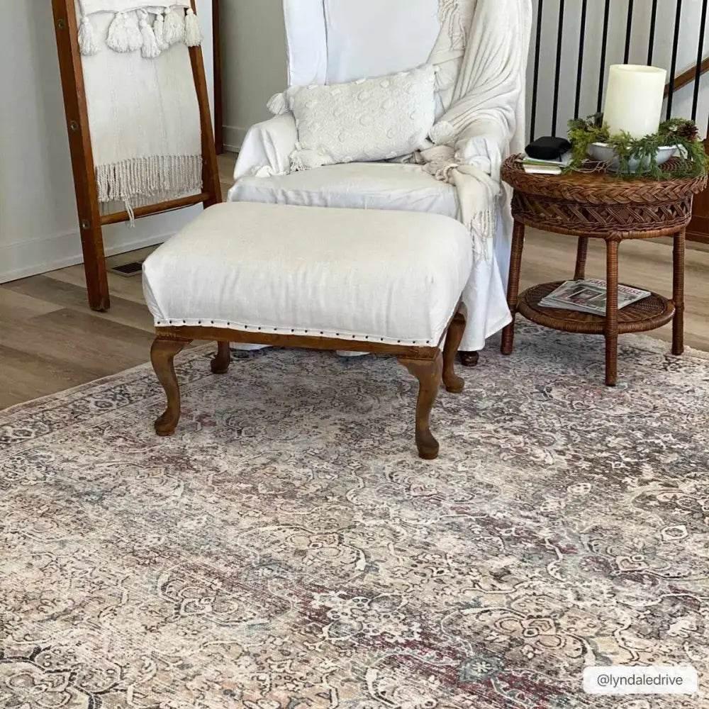 Olive Holi-2304 Washable Area Rug for Easy Cleaning - Estalios