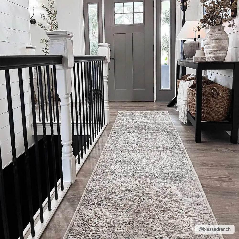 Olive Holi-2304 Washable Area Rug for Easy Cleaning - Estalios