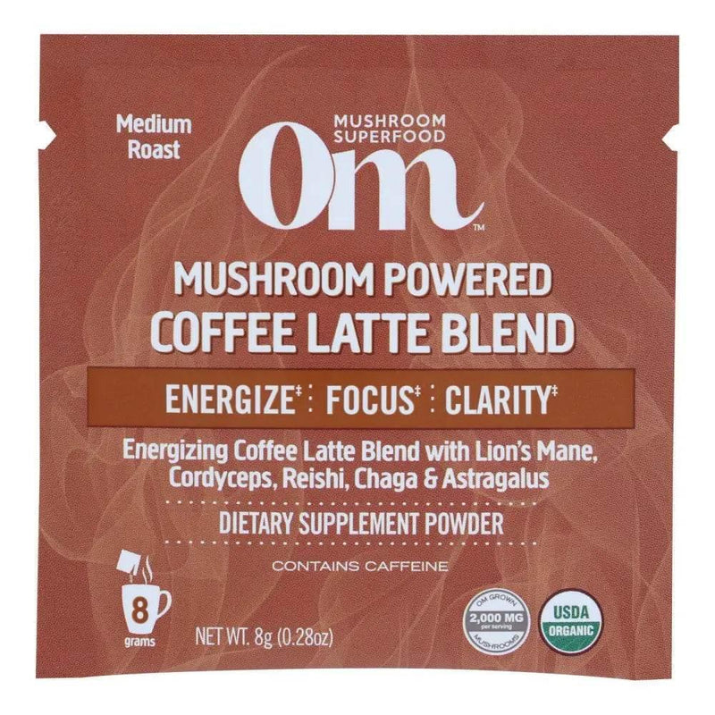 Om Coffee Latte Mushroom Powder for Focus and Energy - Estalios