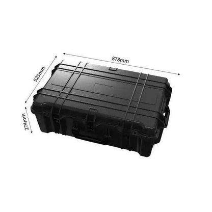 Open Black Equipment Case for Radar Life Components - Estalios
