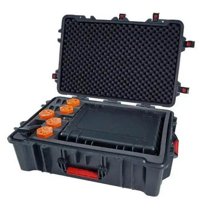 Open Black Equipment Case for Radar Life Components - Estalios