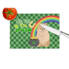 Orange Pomeranian St. Patrick's Day Decorative Cutting Board - Estalios