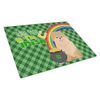 Orange Pomeranian St. Patrick's Day Decorative Cutting Board - Estalios