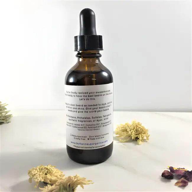 Organic Beard Oil for Easy Application in Amber Bottle - Estalios