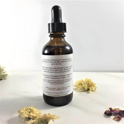 Organic Beard Oil for Easy Application in Amber Bottle - Estalios