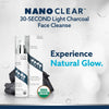 Organic Charcoal Face Cleanse with Gentle Residue for All Skin Types NANO CLEAR  EstaliosShop