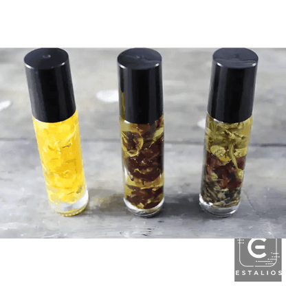 Golden Botanical Roll-On Reviver for Instant Energy Boost - Estalios