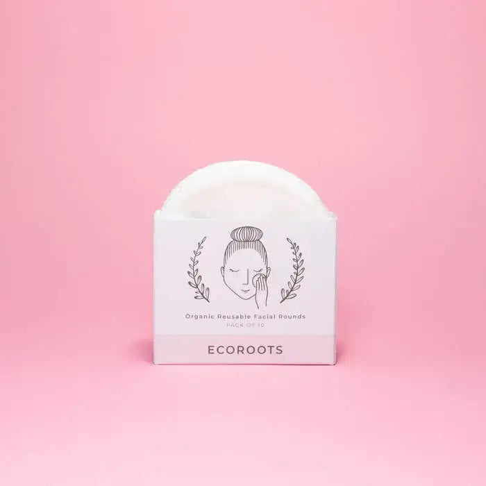 Reusable facial rounds in eco-friendly packaging for Organic Makeup Remover for Sensitive Skin