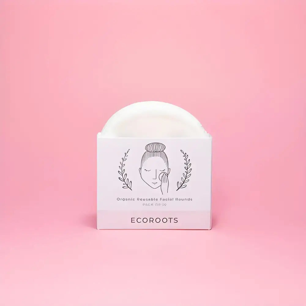 Reusable facial rounds in eco-friendly packaging for Organic Makeup Remover for Sensitive Skin