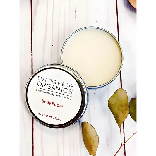 Two tins of Organic Shea & Avocado Body Butter, perfect for smooth, hydrated skin