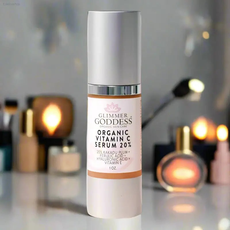 Organic Vitamin C Skincare System with Brightening Formula for Age-Defying Results - 6 Pc System
