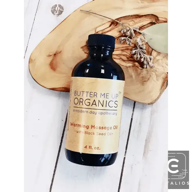 Organic Warming Massage Oil for Muscle Ache Relief for Relaxation and Recovery