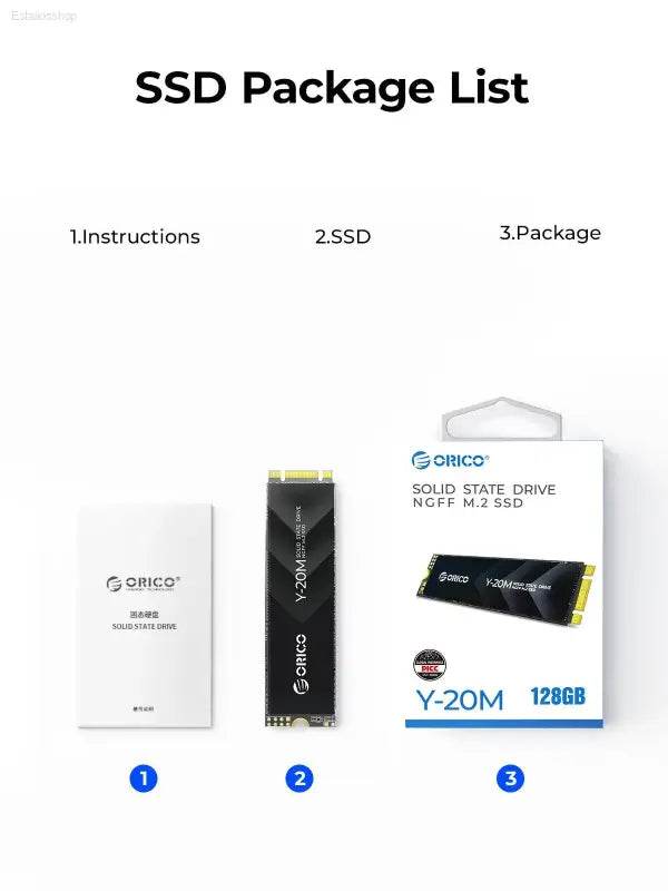 ORICO Y20M M.2 SATA SSD 1TB 2TB 4TB for Fast Storage Upgrade - Estalios