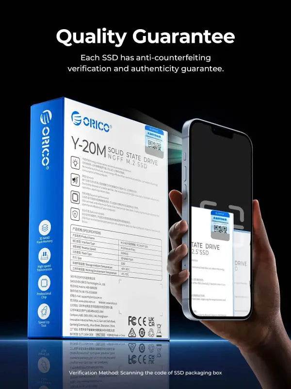 ORICO Y20M M.2 SATA SSD 1TB 2TB 4TB for Fast Storage Upgrade - Estalios