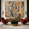Modern Abstract Wall Art for Earth Tone Living Room Decor - Estalios