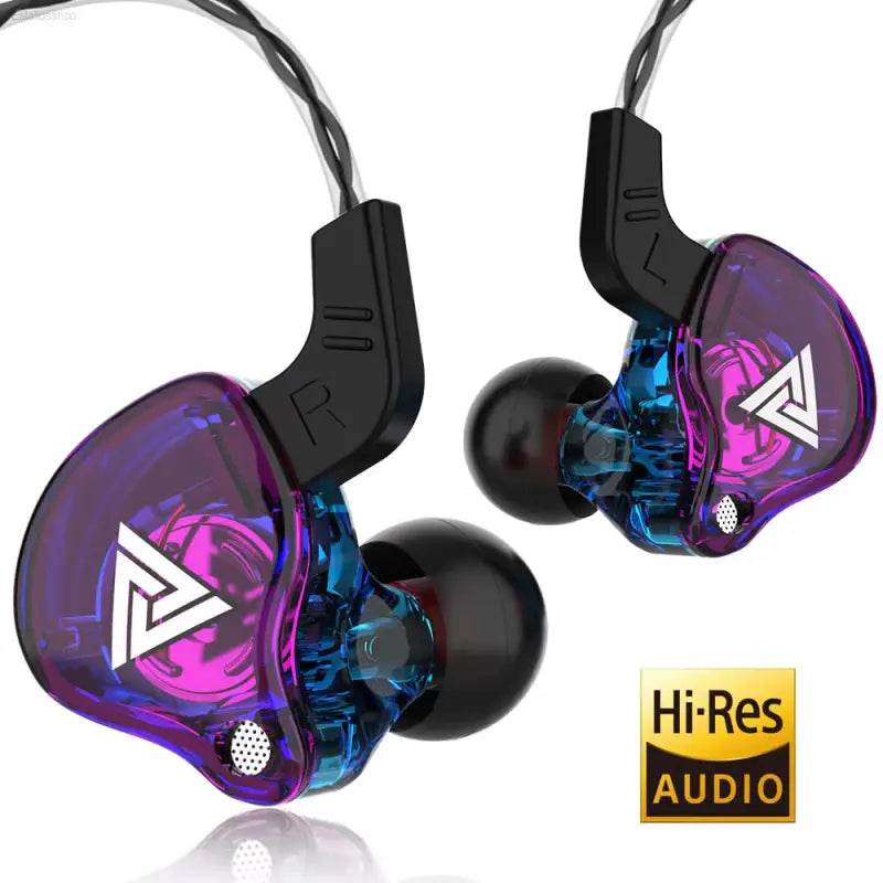 Original QKZ AK6 Copper Driver Hifi Wired Earphone 3.5MM Race Sport Headphone Bass Stereo Headset Music Earbuds in Ear with Mic - Estalios