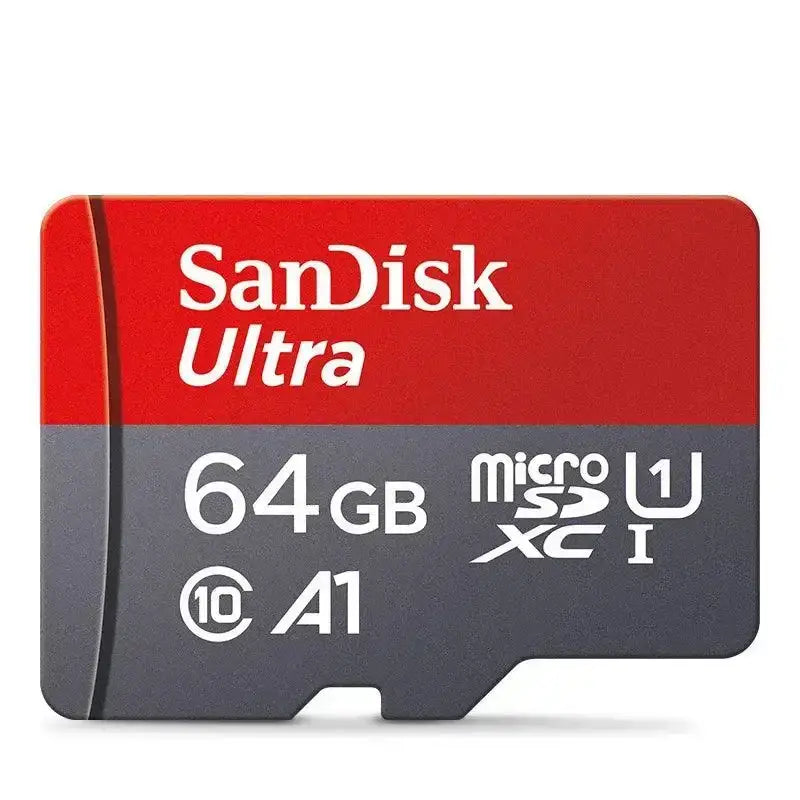 Red and gray 64GB SanDisk Ultra micro SD card for Original SanDisk Memory Card 256GB