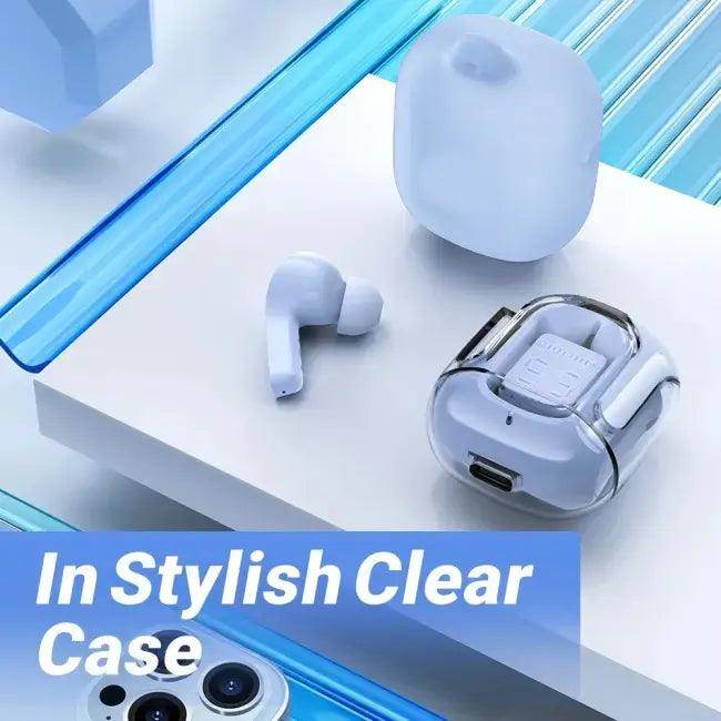 Trendy Wireless Earbuds in Pink and Black with Charging Cases for Superior Sound - Estalios