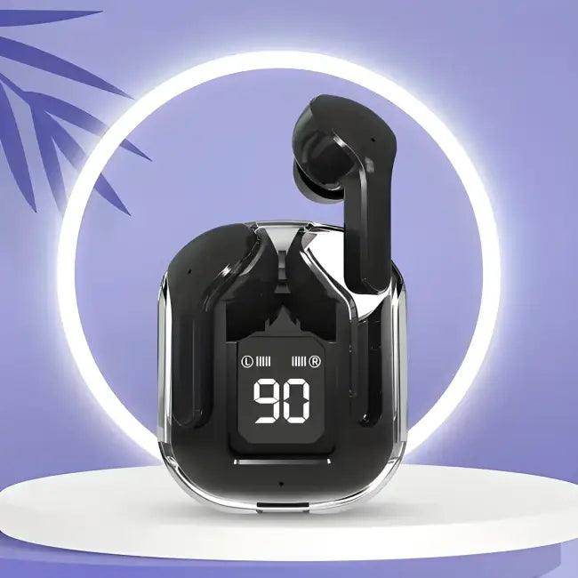 Trendy Wireless Earbuds in Pink and Black with Charging Cases for Superior Sound - Estalios