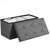 Ottoman Storage Bench, 21 Gal. Folding Chest for Living Room - Estalios