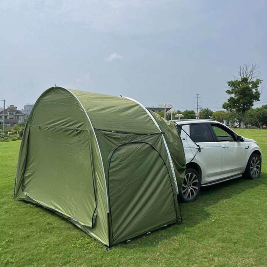 Unlock Adventure: Your Car Camping Tent Awaits! Gear up for unforgettable outdoor experiences with our Green and Black Car Camping Tent. Designed for convenience and durability - Estalios