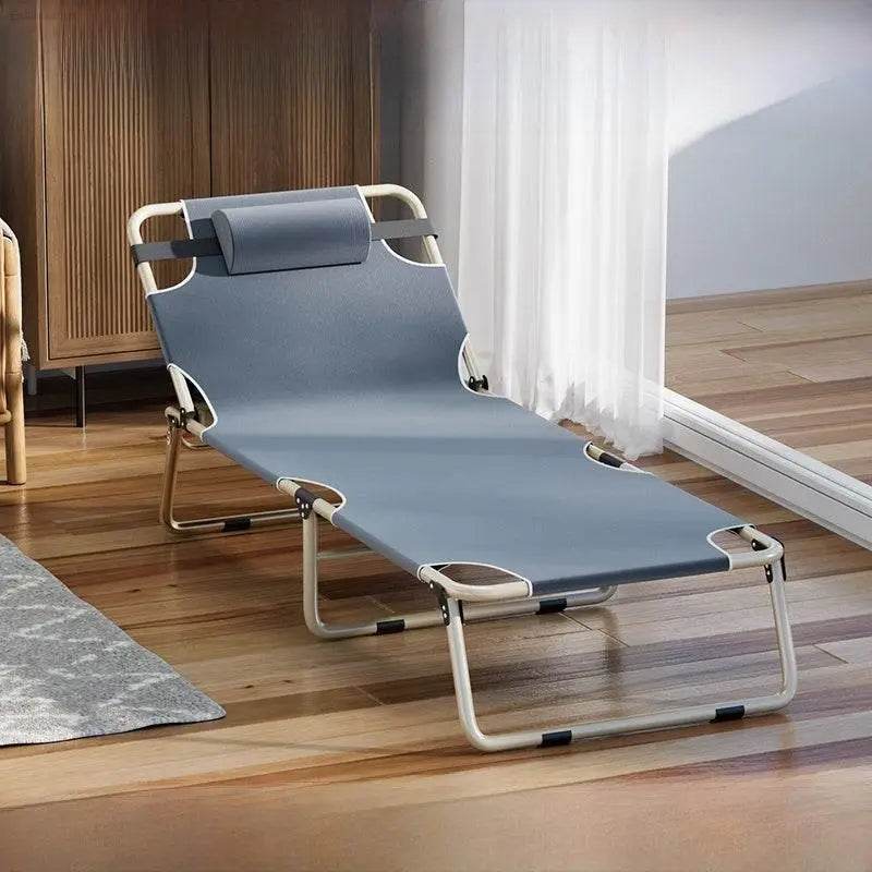 Outdoor Folding Bed Single Bed For Home Simple Noon Break Bed Office Adult Nap Camp Bed Multifunctional Recliner - Estalios