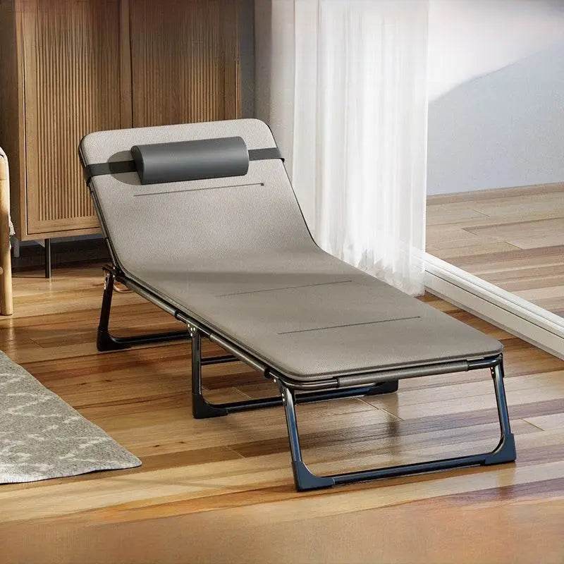 Outdoor Folding Bed Single Bed For Home Simple Noon Break Bed Office Adult Nap Camp Bed Multifunctional Recliner - Estalios