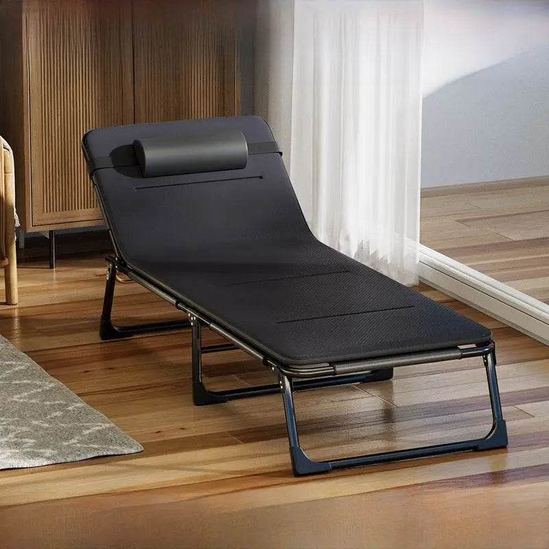 Outdoor Folding Bed Single Bed For Home Simple Noon Break Bed Office Adult Nap Camp Bed Multifunctional Recliner - Estalios